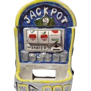 2004 Lefton 2 Piece Lidded Ceramic Candy Dispenser